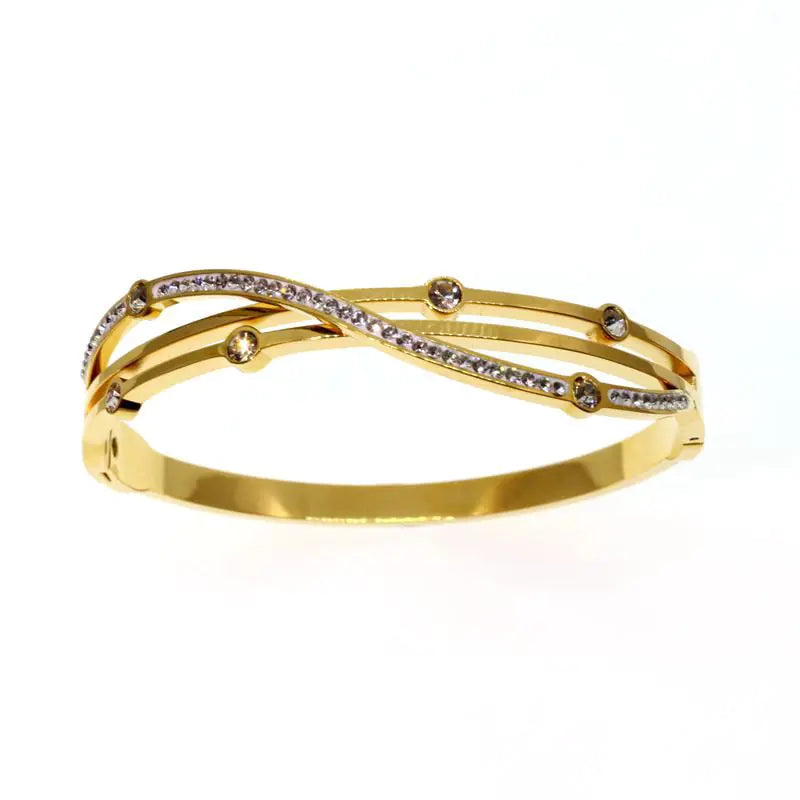 Women's Diamond Titanium Steel Fashion Bracelet