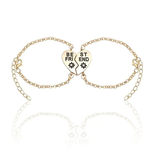 Best Friends Jewelry Bracelet for Women with Letters
