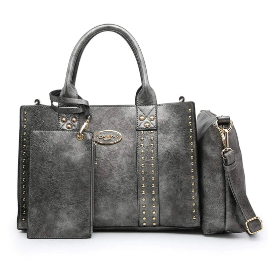 Dasein Womens Soft Vegan Leather Tote Bag. Large Handbags Purses - Work Shoulder Bag Satchel For Ladies