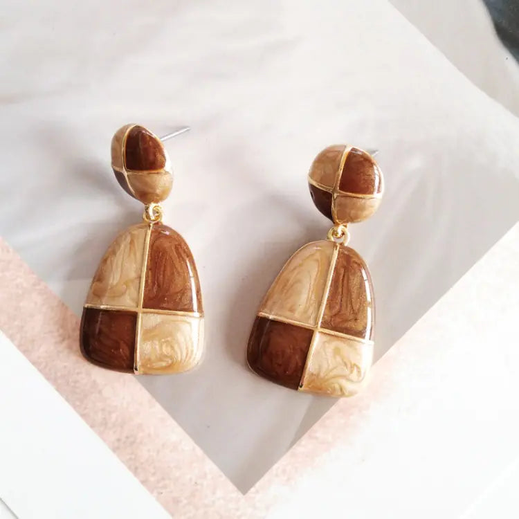 Creative Geometric Colorful Earrings for Women