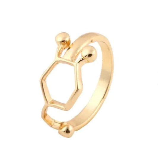 Geometric Molecule Ring - Trendy Minimalist Jewelry