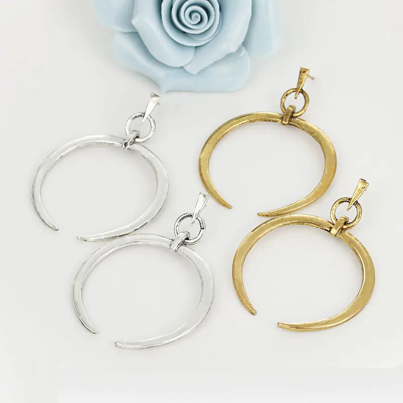 Large Circle Dangle Earrings for Women Jewelry Gift
