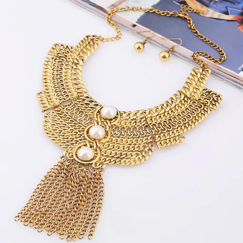 Fashion Jewelry Set for Women - Earrings and Necklace