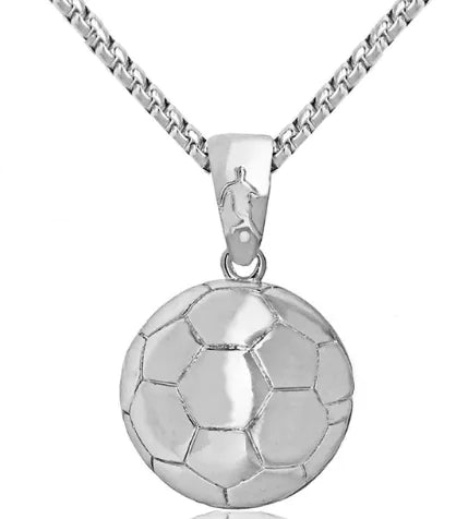 Basketball Pendant Stainless Steel Necklace Jewelry
