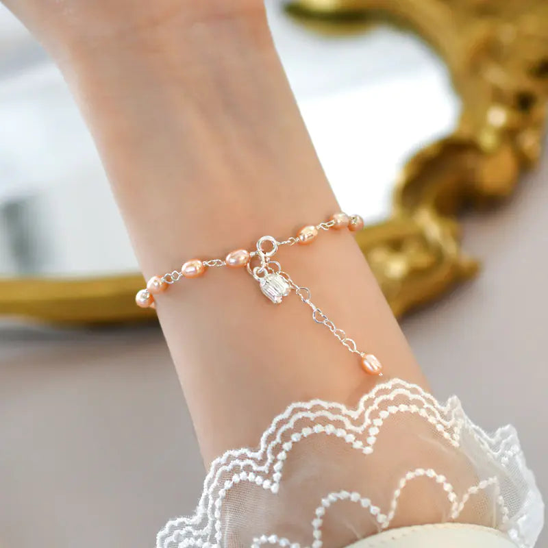 Freshwater Pearl Bunny Bracelet for Women