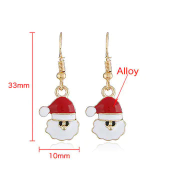 Christmas Jewelry Set: Earrings and Necklace