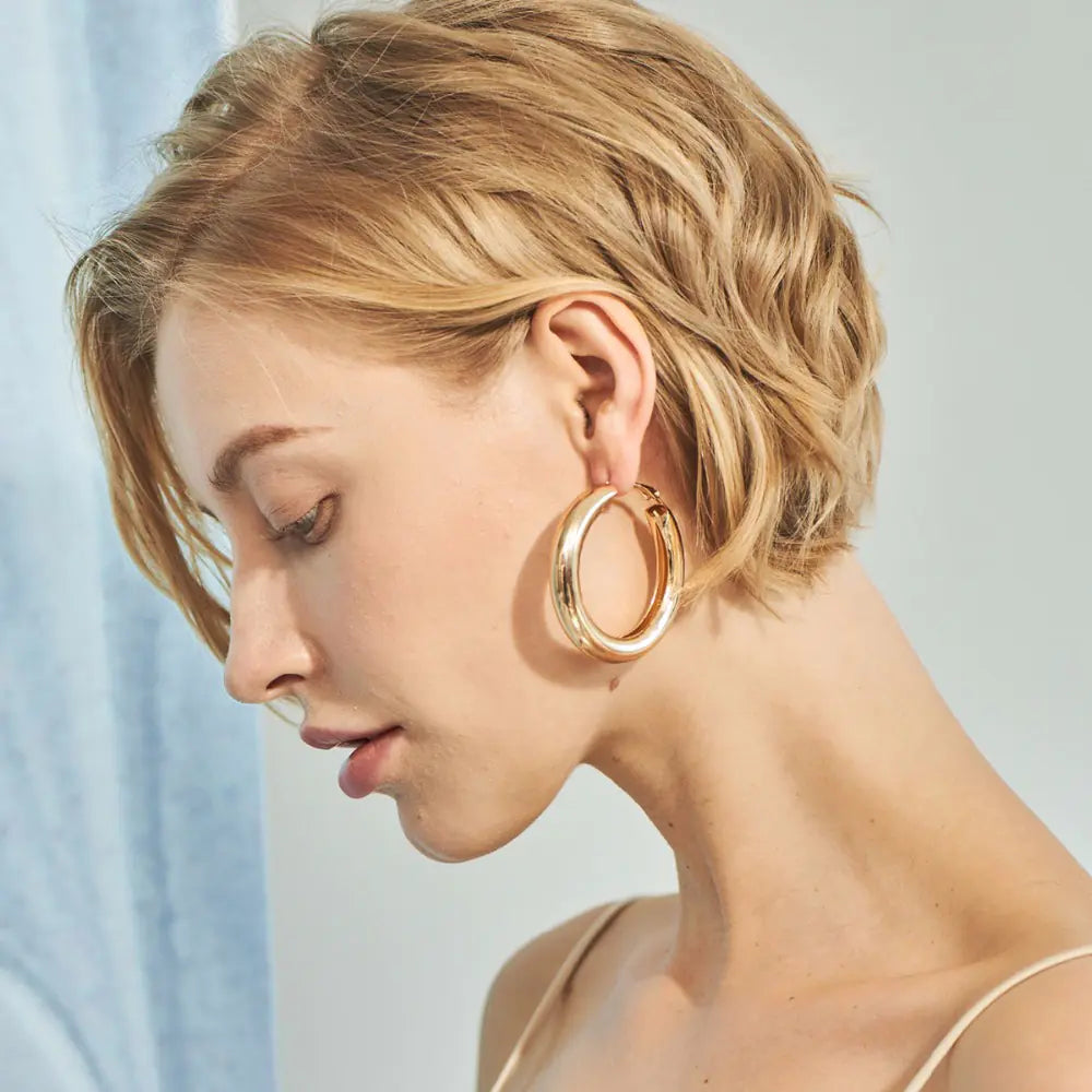 Exaggerated Fashion Alloy Round Earrings for Women