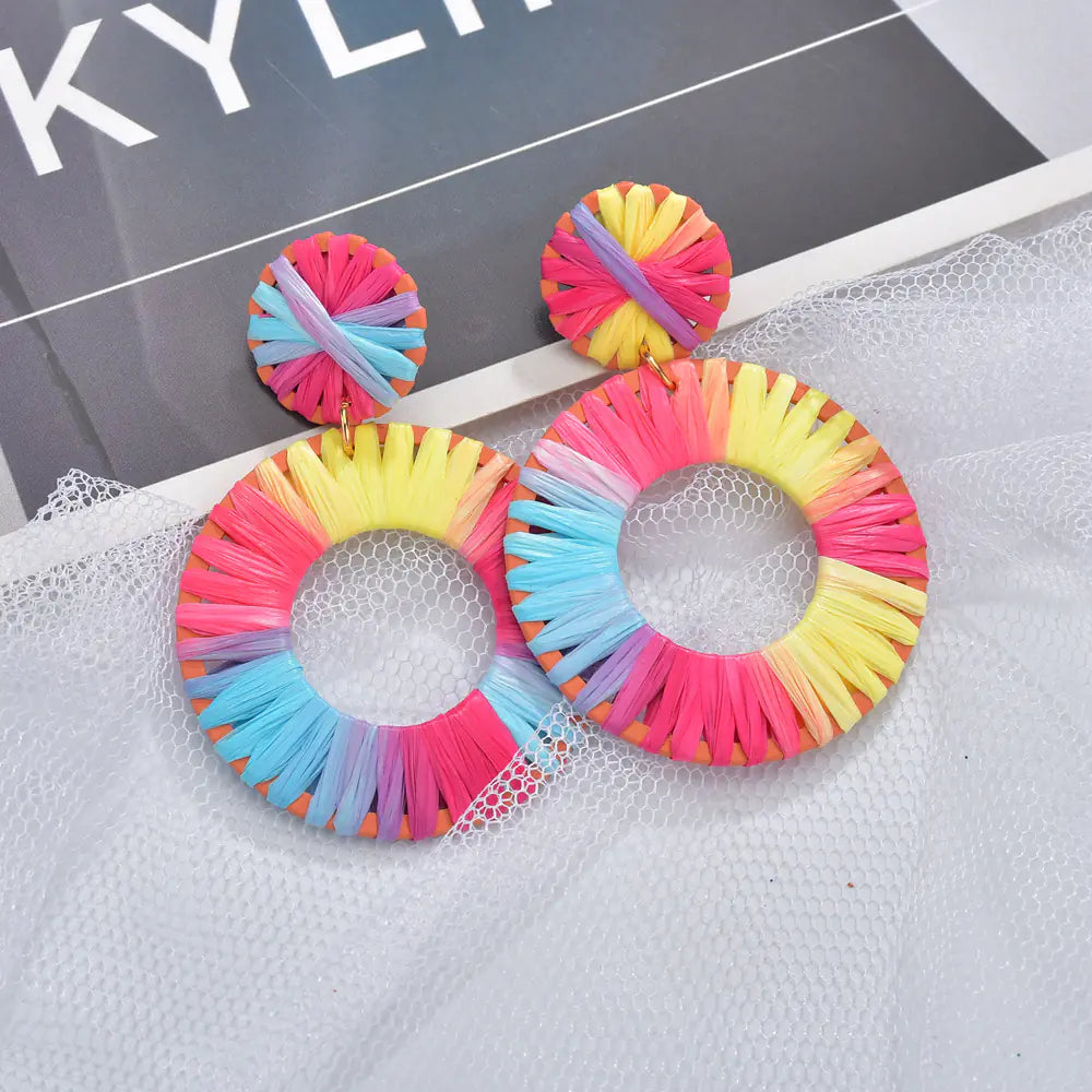 Campfire Party Heart-Shaped Hollow Earrings