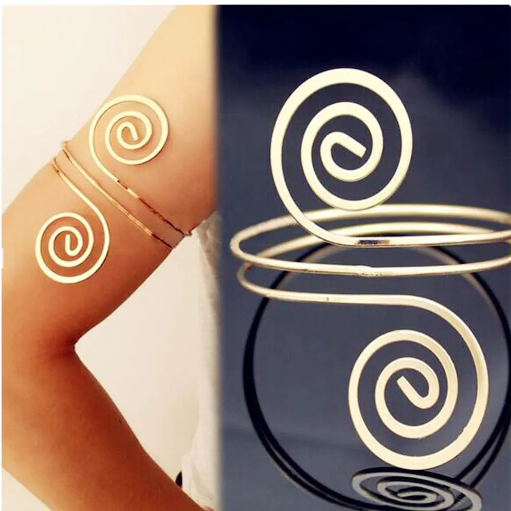 Trendy Alloy Arm Bracelet for Women - Statement Jewelry