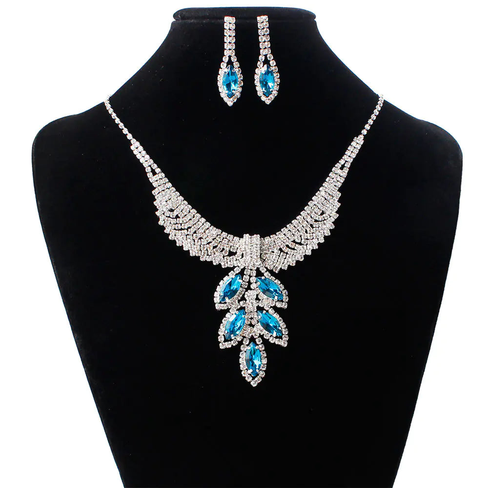 Bridal Jewelry Set - Korean Style Necklace & Earrings