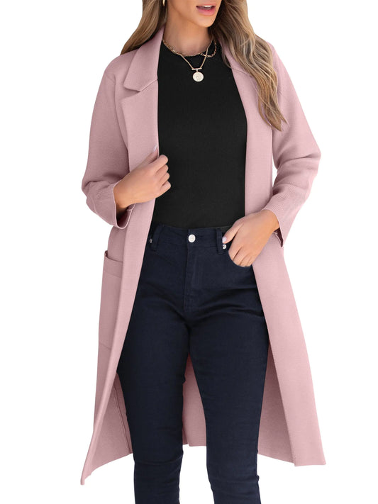 ANRABESS Women Cardigan Sweater. Oversized Blazer Winter Long Coats