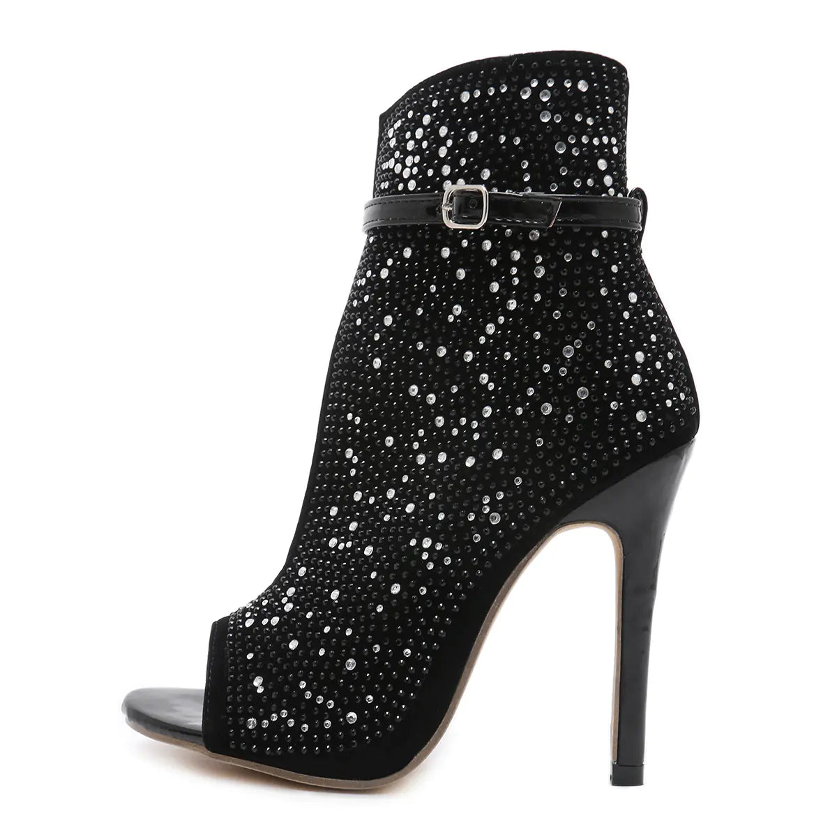 Women's Rhinestone Peep-Toe High Heels Summer 2019