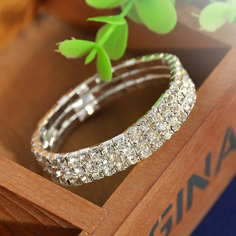 Bridal Set with Necklace, Earrings, Bracelet, Ring