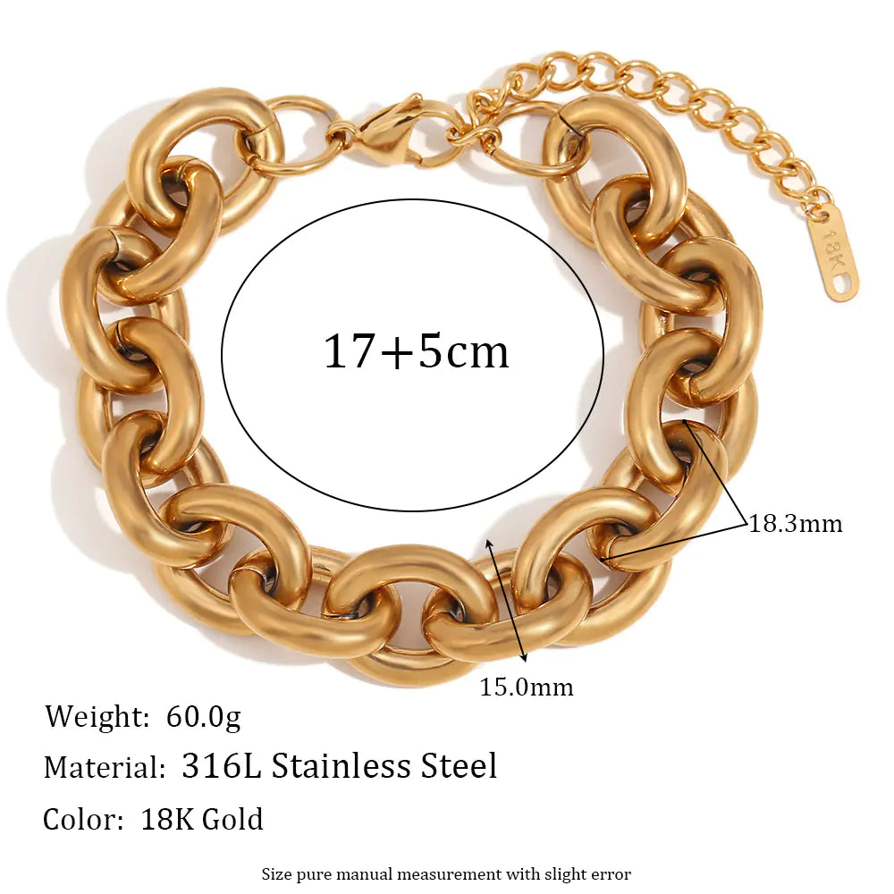 Trendy Thick Straps Bracelet for Women