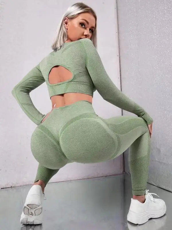 New Seamless Yoga and Running 2-Piece Set