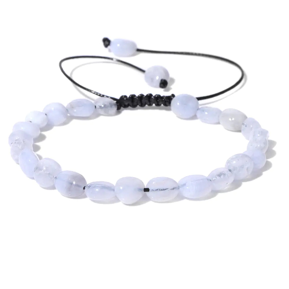 Natural Stone Irregular Beads Woven Bracelet