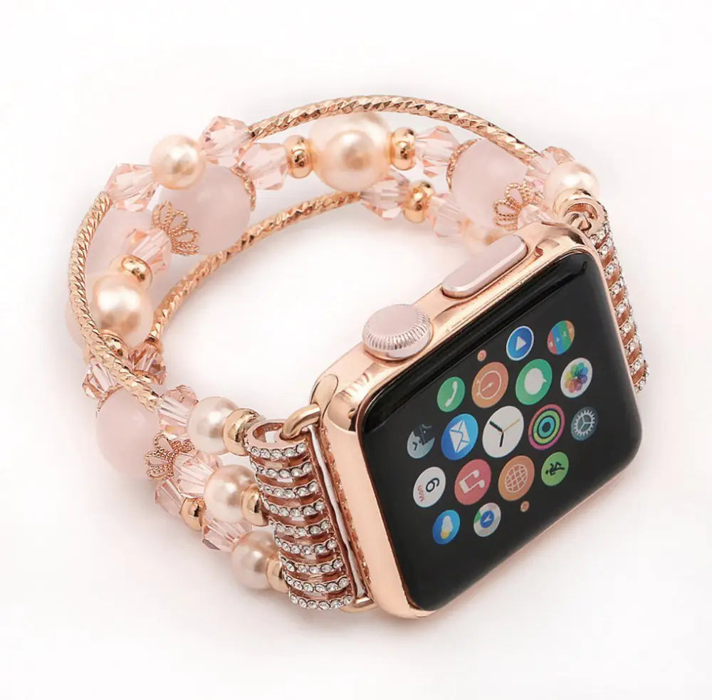 Agate Crystal Sports Watch Band Jewelry