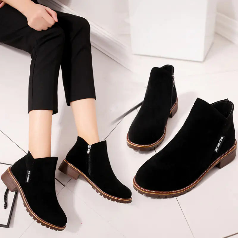 Plush Martin Boots for Women