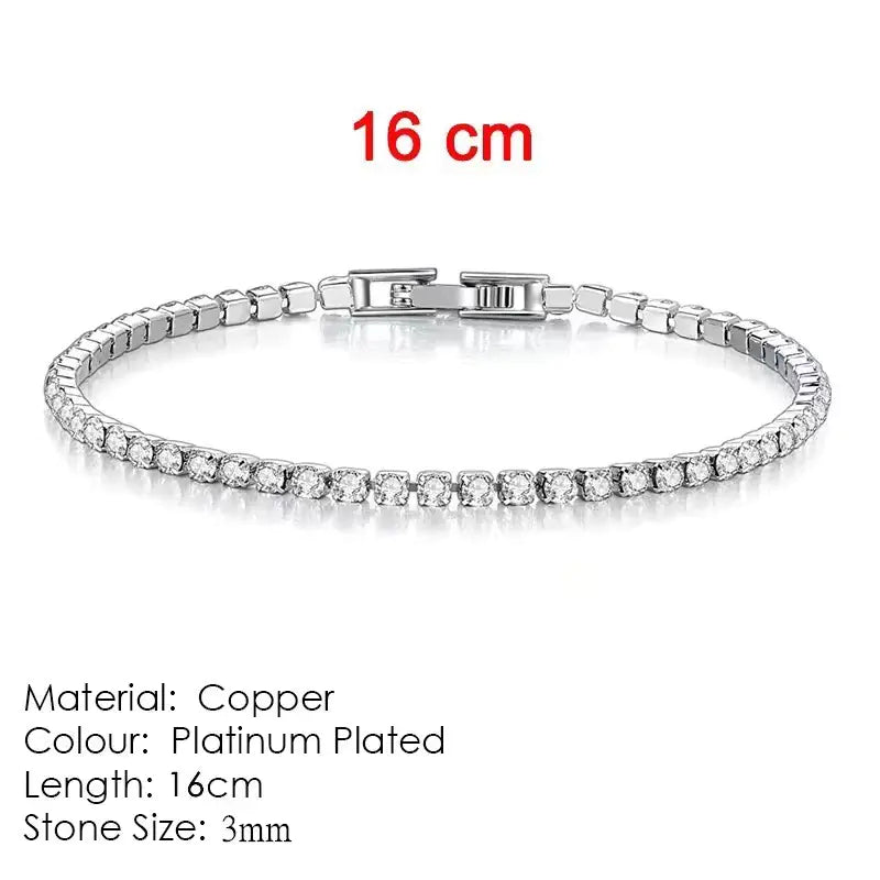 4mm Simple Diamond Bracelet for Women