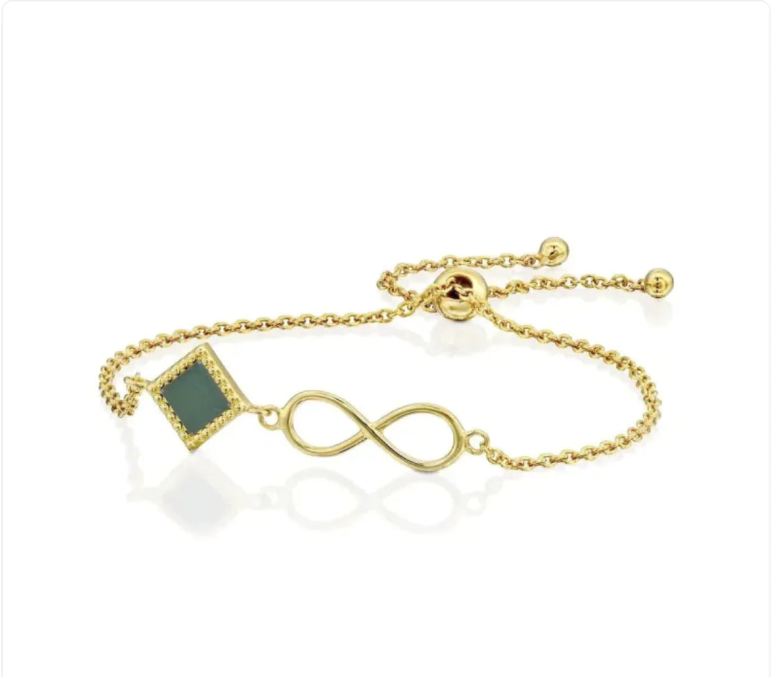 Infinity 8 Necklace & Bracelet Set