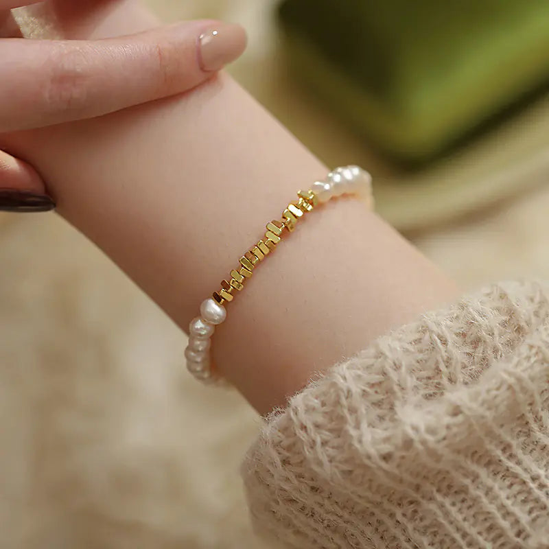 Simple Freshwater Pearl Bracelet for Women