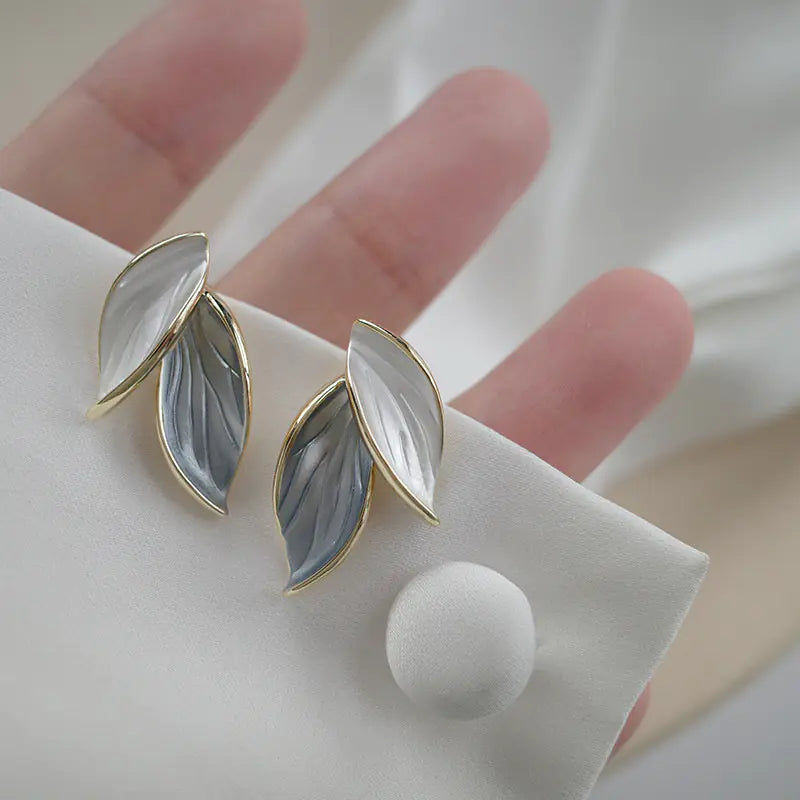 Simple Leaf Earrings for Women - Party Accessories