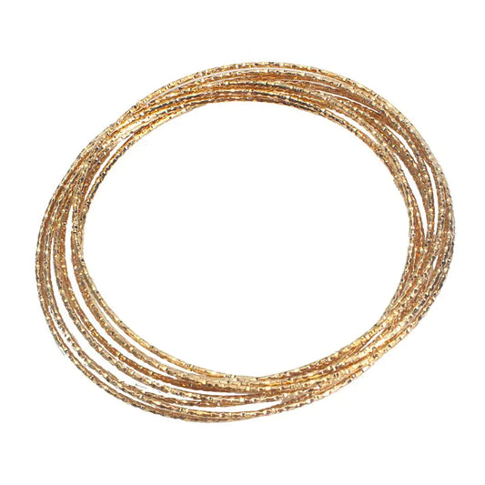 Multi-Layer Interlocking Ten Ring Bracelet