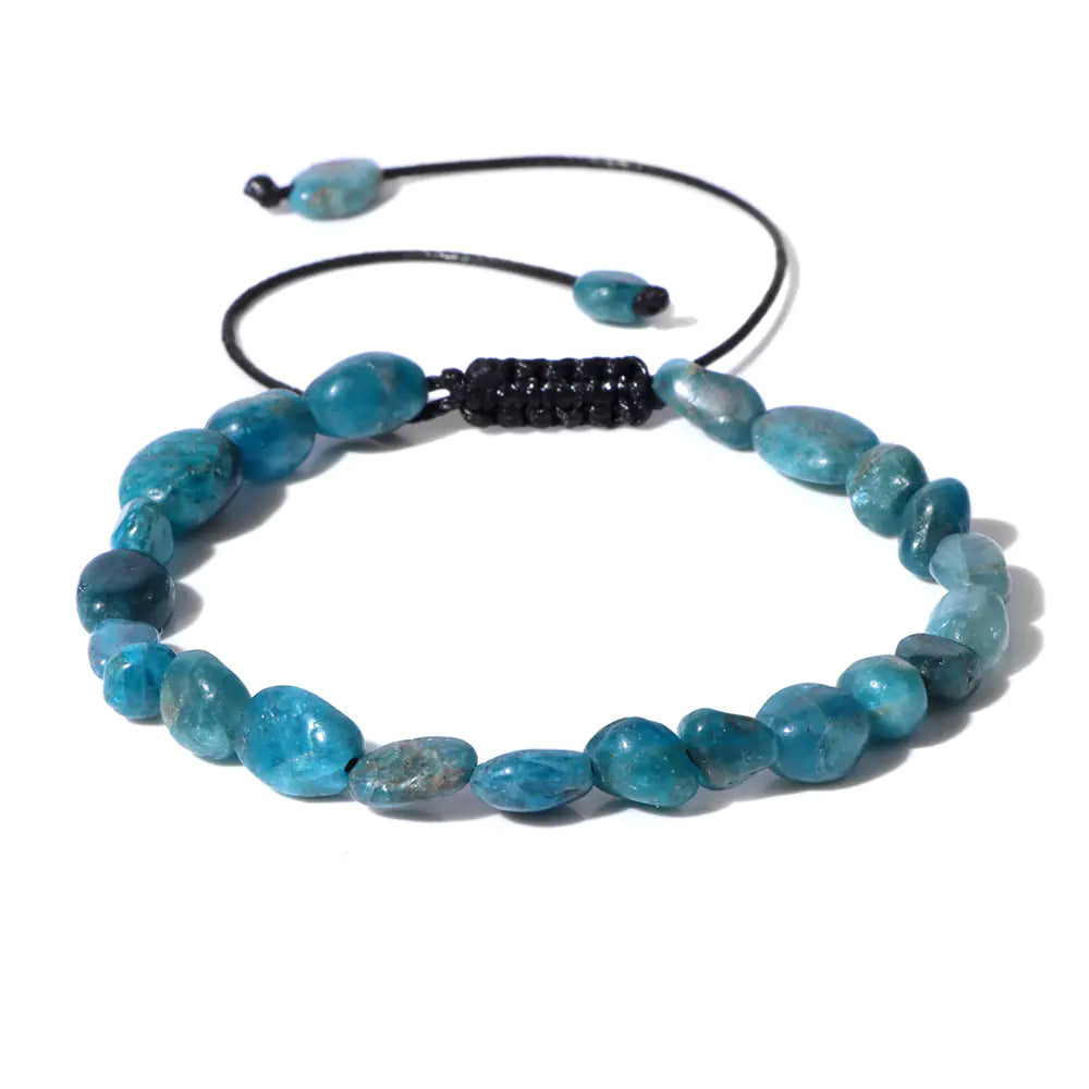 Natural Stone Irregular Beads Woven Bracelet