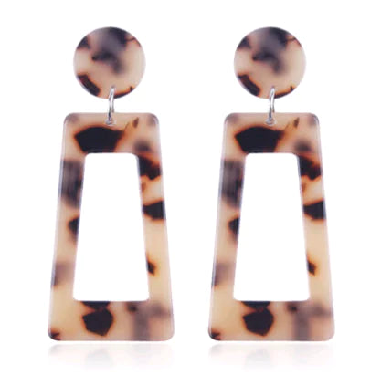 Trendy Acrylic Geometric Earrings for Women