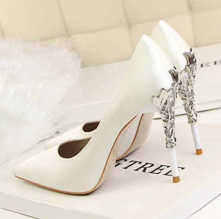 Luxury Silk High Heels for Women Fashion Footwear