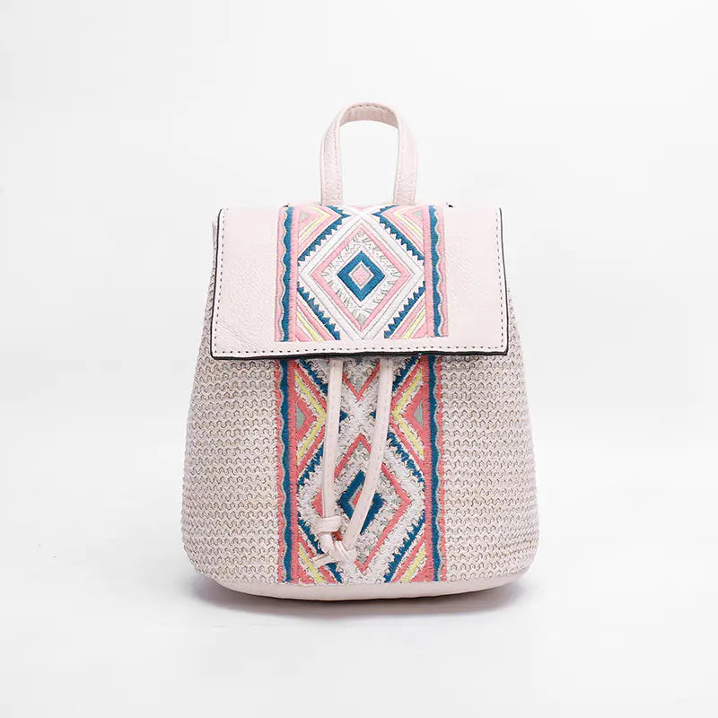 Woven Diamond Shoulder Bag for Women