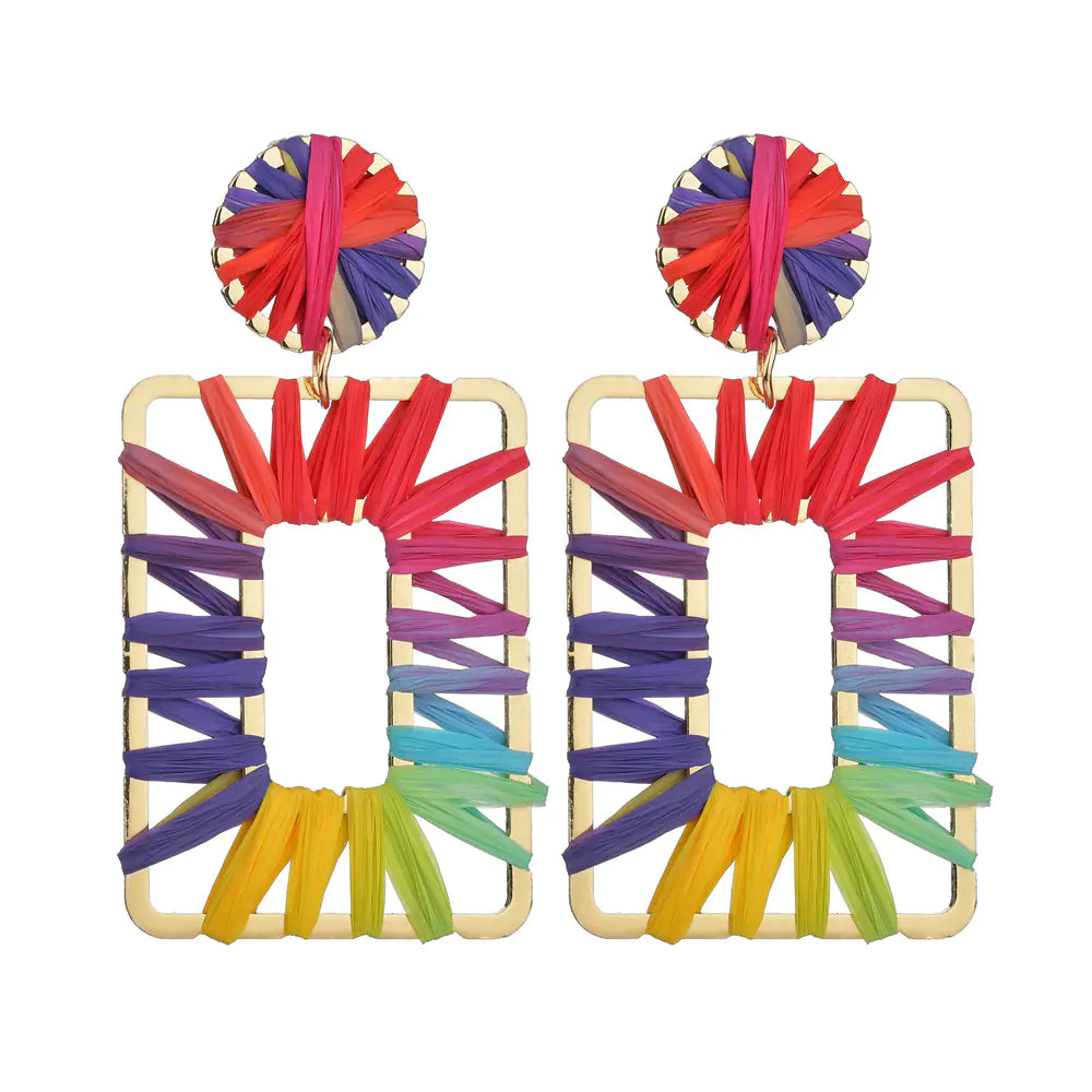 Campfire Party Heart-Shaped Hollow Earrings
