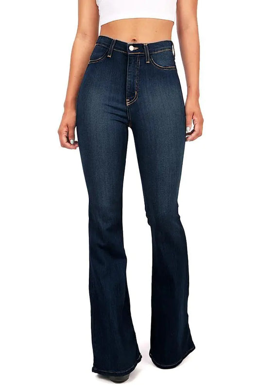 Denim Flared Pants, Bell Bottom Jeans