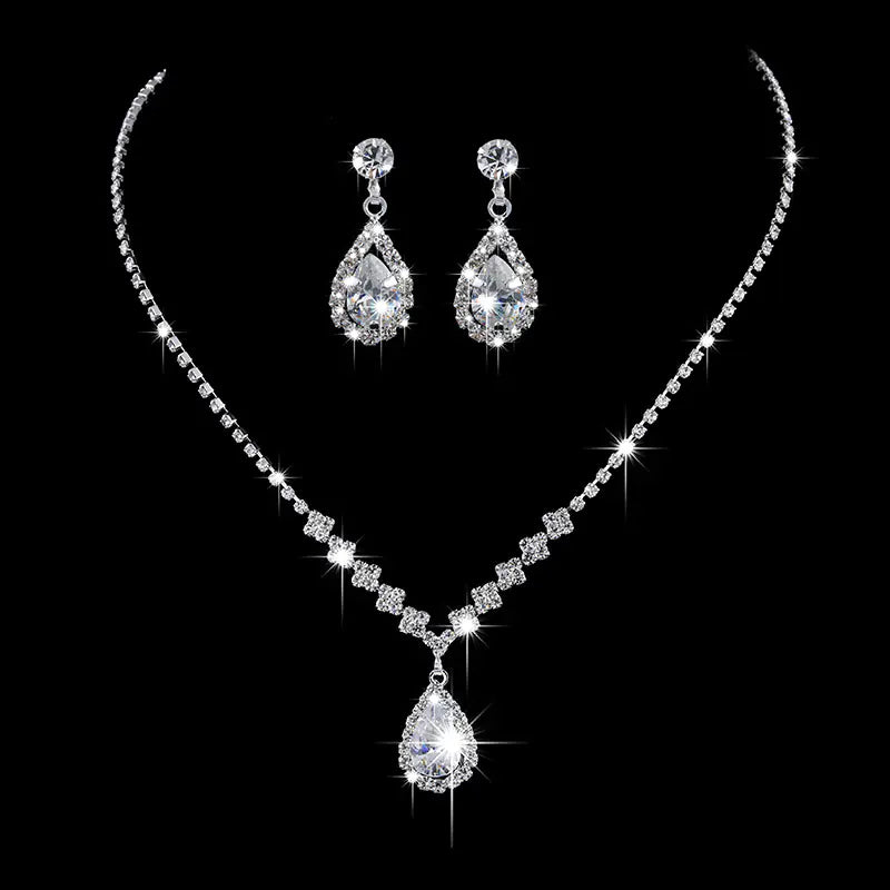 Bridal Jewelry Set - Necklace and Earrings