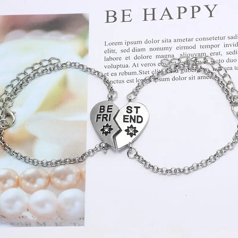 Best Friends Jewelry Bracelet for Women with Letters